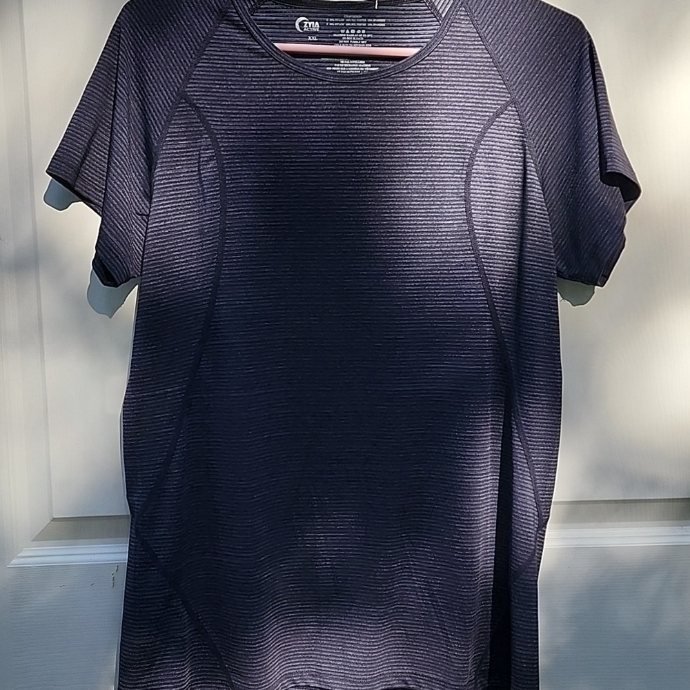 ZYIA Charcoal Competition Short Sleeve Tee Womens XXL Charcoal Grey